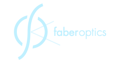 Faber Optics Logo - Icon and Name - Blue